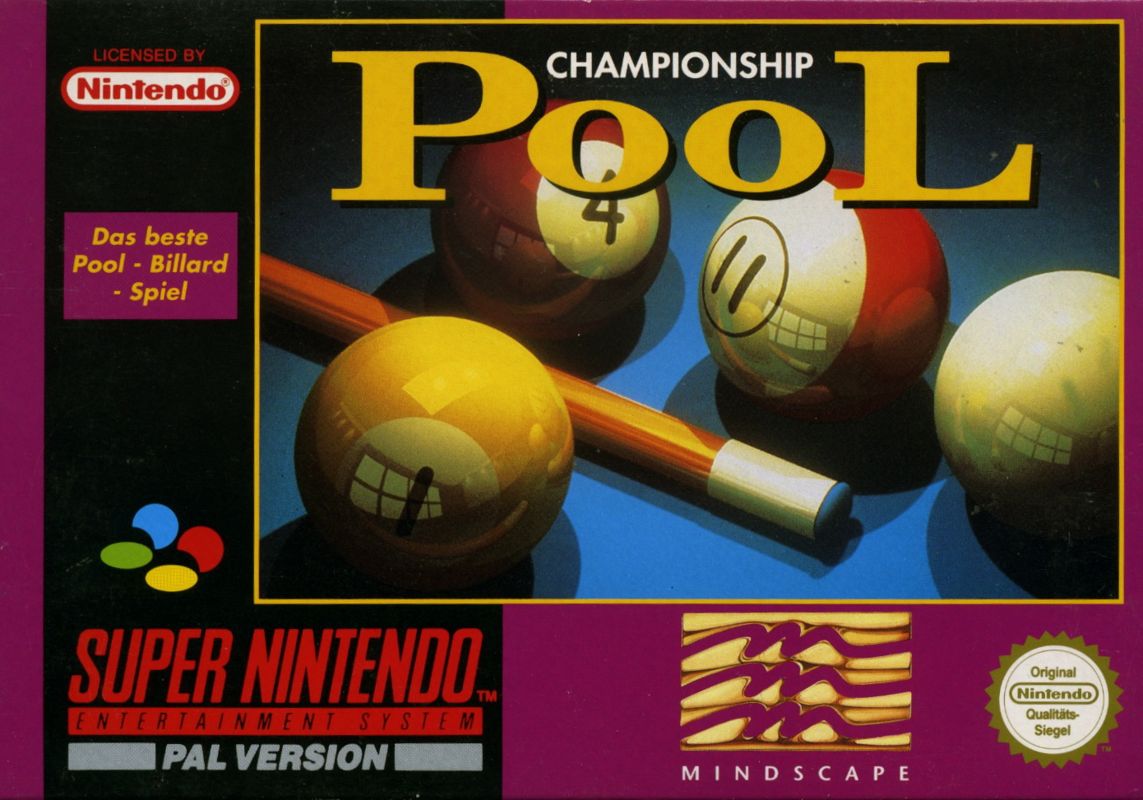 Championship Pool box art for Super Nintendo